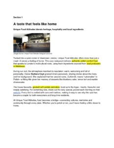 Flavours of Middlesex Newsletter_Group101
